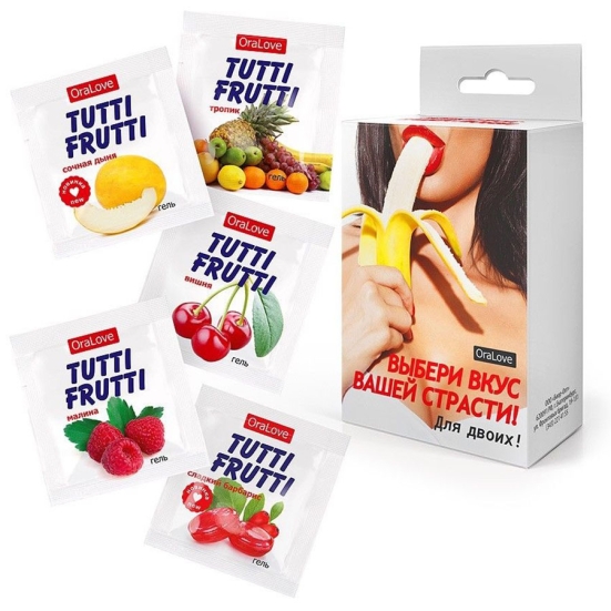 Съедобные смазки Tutti-Frutti (5 саше)