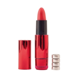 Мини-вибратор «Помада» Black & Red