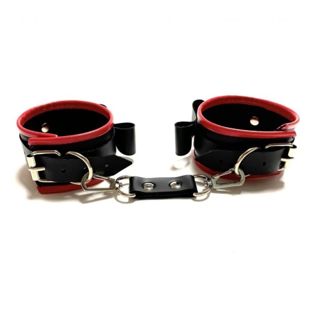 Черно-красные наручники БДСМ Арсенал