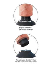 Фаллос-вибратор 9&quot; Vibrating Cock with Balls