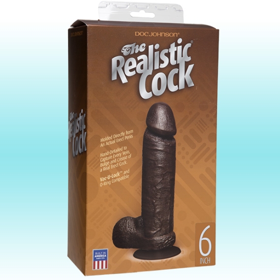 Фаллос Realistic Cock 6&quot;, Doc Johnson