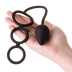 Эрекционные кольца с анальной пробкой Drop S-size