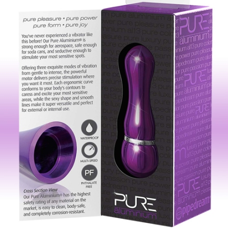 Мини-вибратор Pipedream Pure Aluminium Small Purple