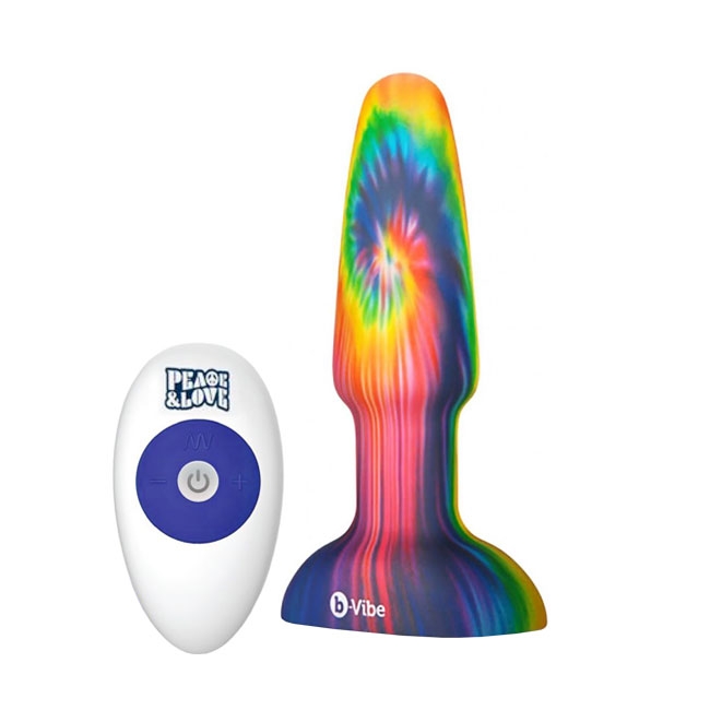 Вибро-пробка b-Vibe Peace & Love Tie-Dye